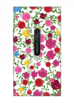 Nokia Lumia 920 чехол с розами