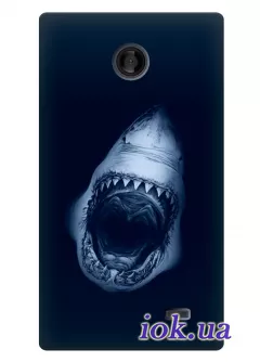 Чехол с акулой для Nokia X Dual