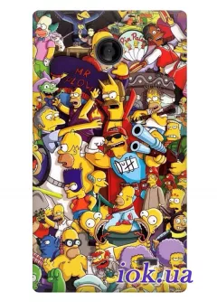 Чехол с Гомером для Nokia X Dual