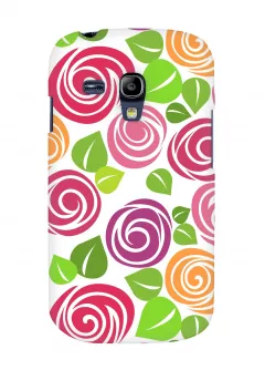 Чехол для Galaxy S3 Mini - прикольные цветы