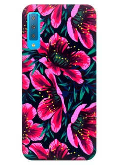 Чехол для Galaxy A7 (2018) - Цветочки
