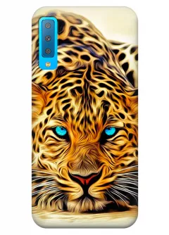 Чехол для Galaxy A7 (2018) - Леопард