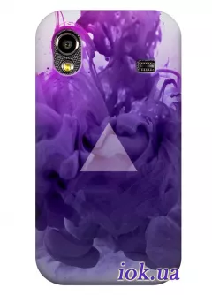 Фиолетовый чехол с треугольником для Galaxy Ace