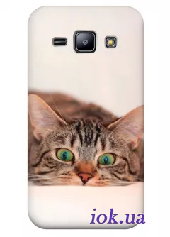 Чехол с котенком для Galaxy J1