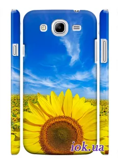 Чехол для Samsung Galaxy Mega 5.8 - Подсолнухи