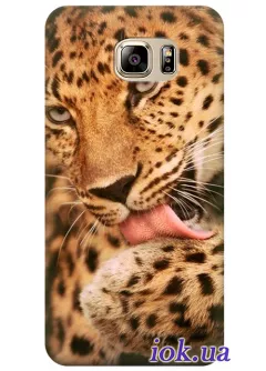 Чехол для Galaxy S7 - Леопард