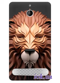 Красивый чехол с львом для Sony Xperia E1