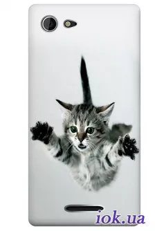 Чехол для Sony Xperia E3 - Летающий котенок