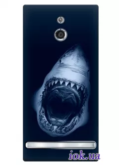 Чехол с акулой для Sony Xperia P