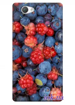 Чехол с лесными ягодами для Xperia Z1 Mini