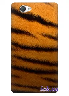 Тигровый принт на чехле для Xperia Z1 Mini