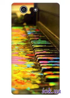 Яркий чехол с пианино для Xperia Z3 Compact