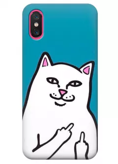 Чехол для Xiaomi Mi 8 Pro - Кот с факами