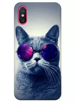 Чехол для Xiaomi Mi 8 Pro - Кот в очках
