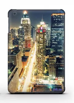 Чехол Qcase стильный принт для iPad Mini - Night City