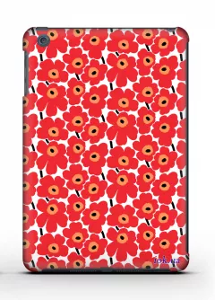 Яркая накладка Qcase для iPad Mini - Marimekko Red