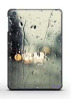 Накладка с принтом "Дождь" Qcase для iPad Mini - Rain