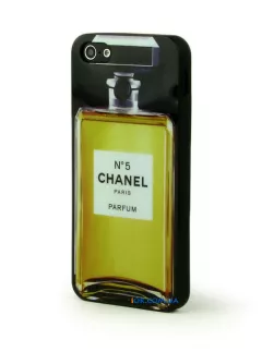 Силиконовый чехол Chanel №5 на iPhone 5 в виде баночки духов