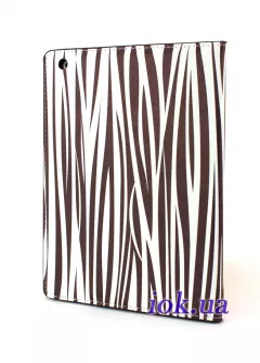 Чехол для iPad 2/3/4 c принтом зебры, заменитель кожи