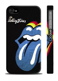 Крутой чехол с принтом для iPhone 4/4S - Rolling Stones Blue