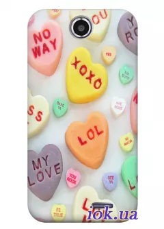Чехол для HTC Desire 310 - Любовные конфетки 