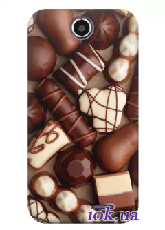 Чехол для HTC Desire 310 - Шоколадные лакомства 
