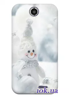 Чехол для HTC Desire 310 - Снеговик 