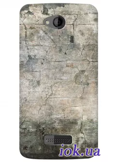 Чехол для HTC Desire 616 - Бетонная стена 