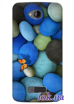Чехол для HTC Desire 616 - Морские камушки 