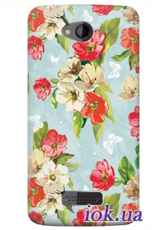 Чехол для HTC Desire 616 - Яблони в цвету 