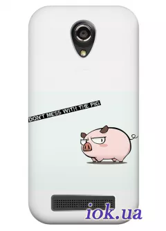 Чехол для Fly IQ4404 - Розовая свинка 
