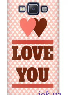 Чехол для Galaxy E5 - Love you 