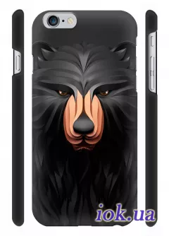 Чехол с дизайнерским рисунком для iPhone 6 - Медведь