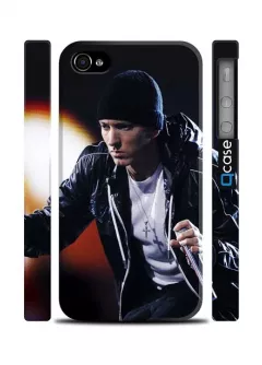 Купить чехол для Айфон 4 и Айфон 4с c репером Еминем - Rap Eminem