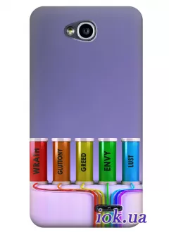 Чехол для LG L90 - Красочные баночки 