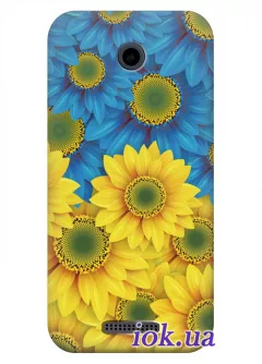 Чехол для HTC Desire 510 - Цветы Украины