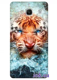 Чехол для Xiaomi Redmi 2 - Тигр в морской пене