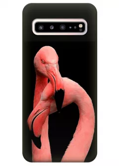 Чехол для Galaxy S10 5G - Пара фламинго