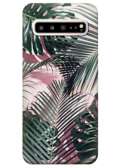 Чехол для Galaxy S10 5G - Пальмовые листья