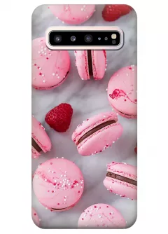 Чехол для Galaxy S10 5G - Мраморные пироженки