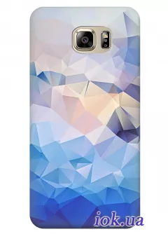 Чехол для Galaxy S7 Edge - Синяя абстракция 