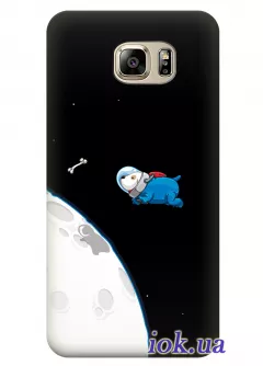 Чехол для Galaxy S7 - Лохматый космонавт 