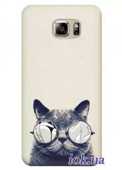 Чехол для Galaxy S7 Edge - Кот в очках