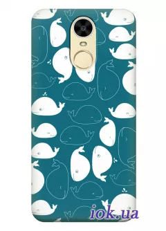Чехол для Huawei Enjoy 6 - Милые киты