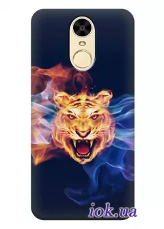 Чехол для Huawei Enjoy 6 - Тигр в огне