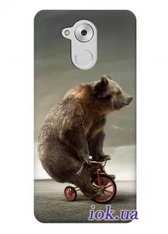Чехол для Huawei Enjoy 6s - Медведь на велике