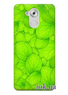 Чехол для Huawei Enjoy 6s - Зелёные листочки