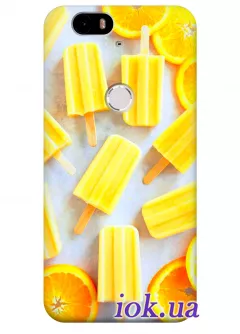 Чехол для Huawei Nexus 6P - Лимонное мороженное 