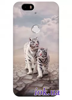 Чехол для Huawei Nexus 6P - Маленькие тигры 