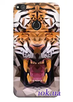 Чехол для Huawei P8 Lite 2017 - Арт тигр